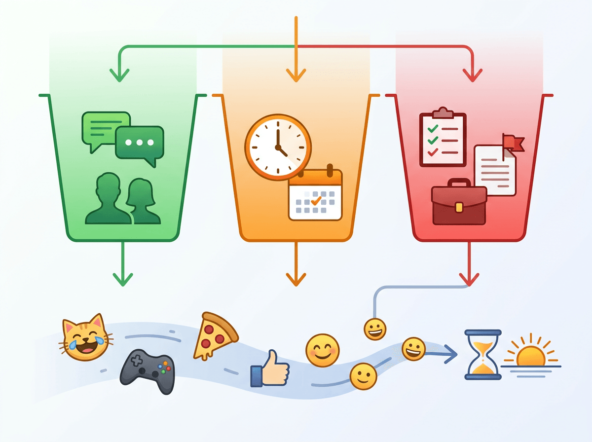 What actually deserves real-time: friends, raids, deadlines?